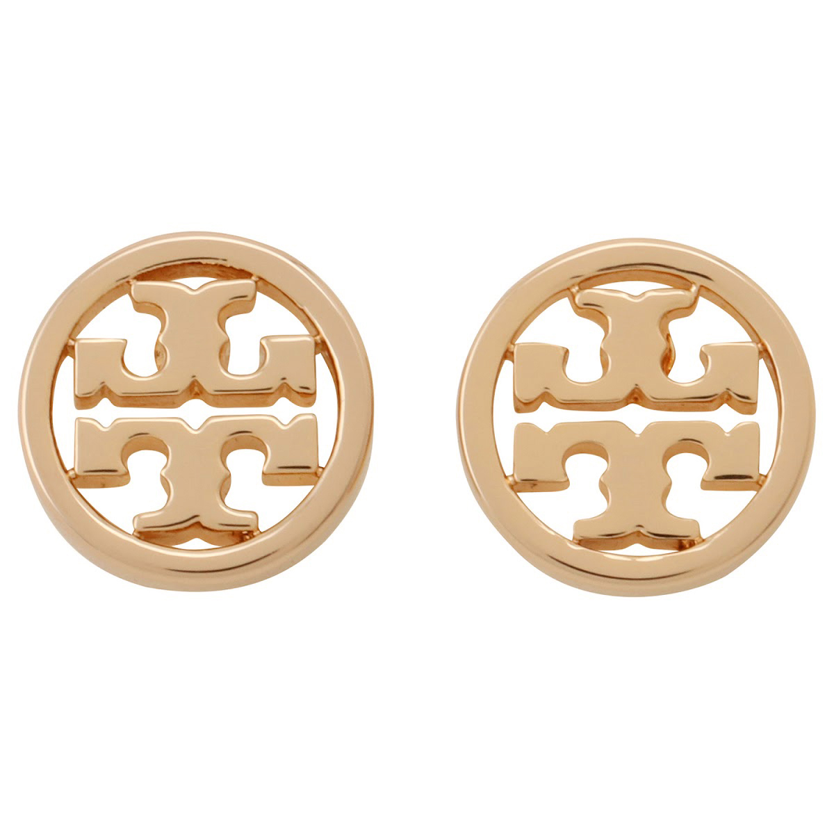 トリーバーチ Tory Burch 11165518-652 ダブルT ロゴ ミラー サークル スタッド ピアス　ローズゴールド レディース アクセサリー MILLER STUD EARRING