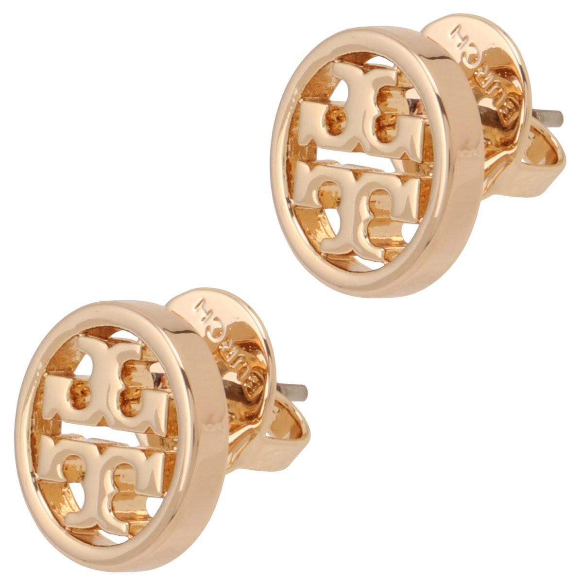 トリーバーチ Tory Burch 11165518-652 ダブルT ロゴ ミラー サークル スタッド ピアス　ローズゴールド レディース アクセサリー MILLER STUD EARRING