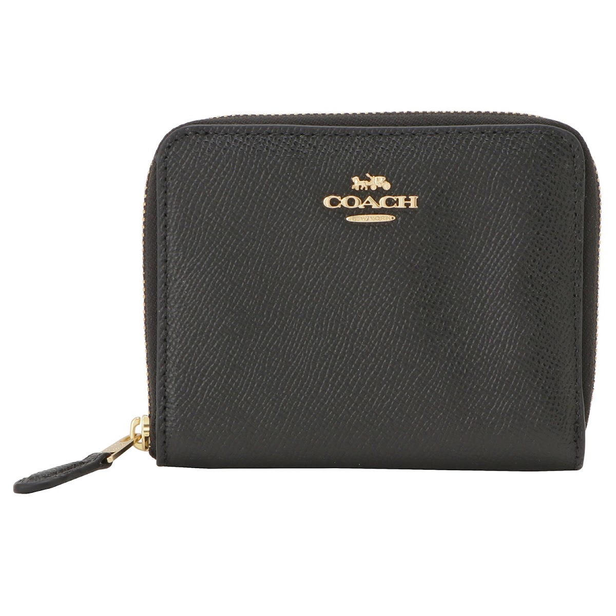 コーチ COACH 29677 LIBLK スモール ジップ アラウンド 二つ折り財布 ブラック レディース ウォレット SMALL ZIP AROUND WALLET