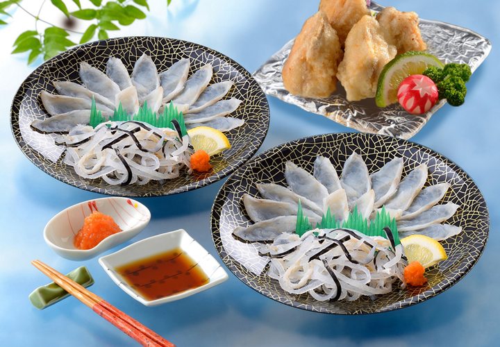 ふく薄造り・ふく唐揚げ（油調済）セット