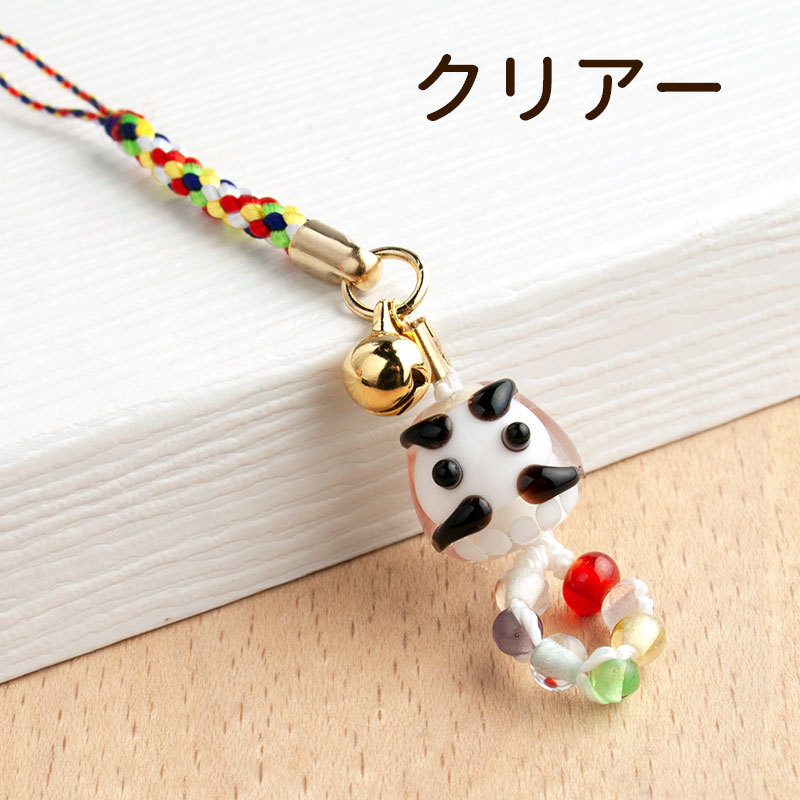 とんぼ玉アクセサリー 厄除け 豆 だるま 根付 ストラップ