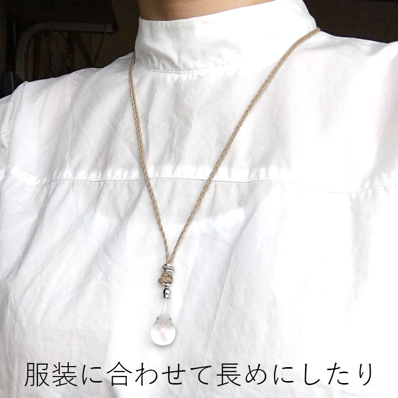 ガラス ネックレス ペンダント おしゃれ かわいい シンプル クラゲ グッズ