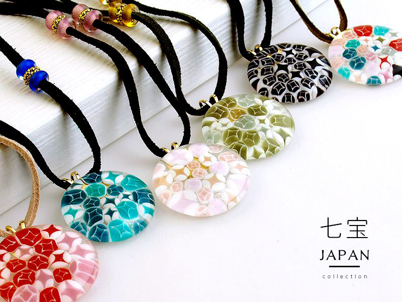 Japanミルフィオリネックレス01(七宝)nen0390076-4