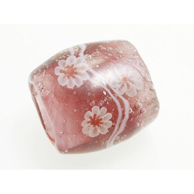 とんぼ玉【帯留め 花泡】