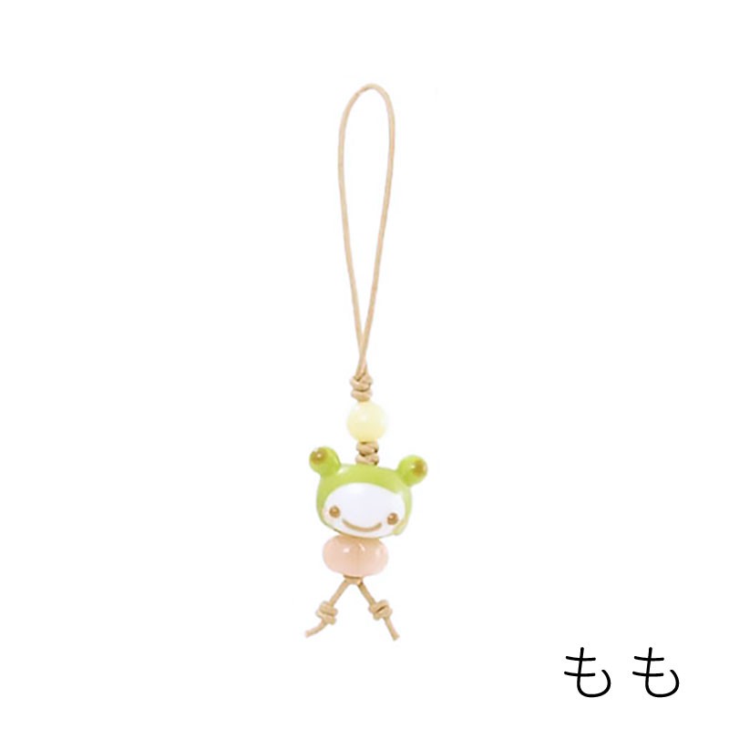 とんぼ玉ストラップ かえる ちゃん ストラップ