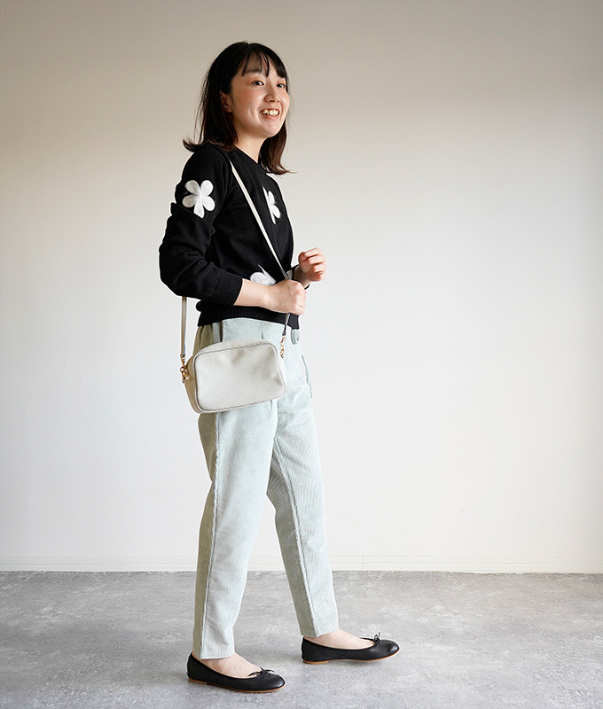 cawaii french」トップス ニット セーター 長袖 花 フラワー
