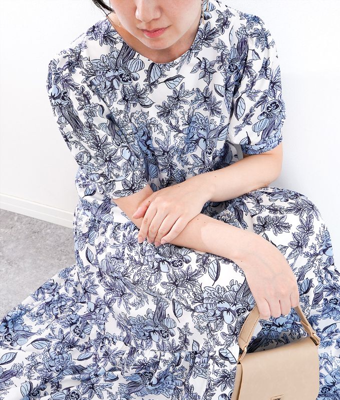 Since Then フレンチ 長袖 ショート ワンピース 花柄 不規則 楽天市場】【Since Then】 ドットシフォンミニワンピース