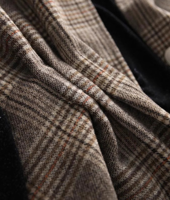 Jane Marple ウール ベロア調 カーディガン 羽織り ガウン ポンチョ