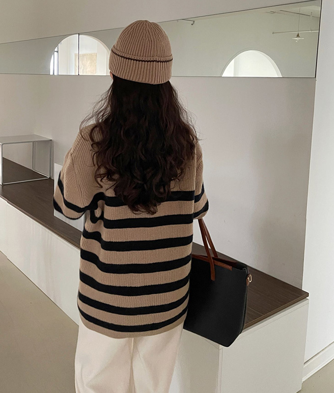 送料無料 トップス ニット セーター ジップ ジップアップ ハーフジップ