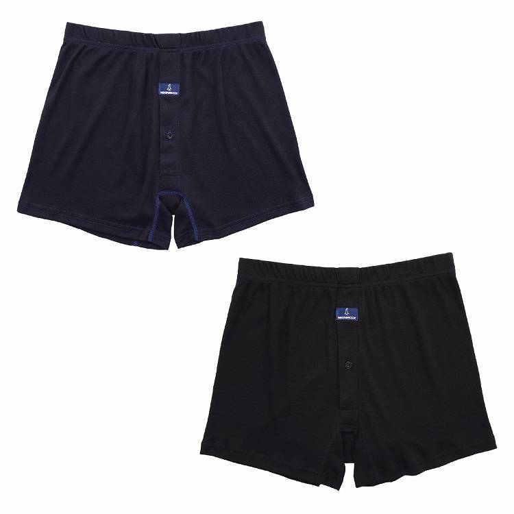 ウェザーコック メンズ トランクス 前開き 綿混 ワンポイント 2