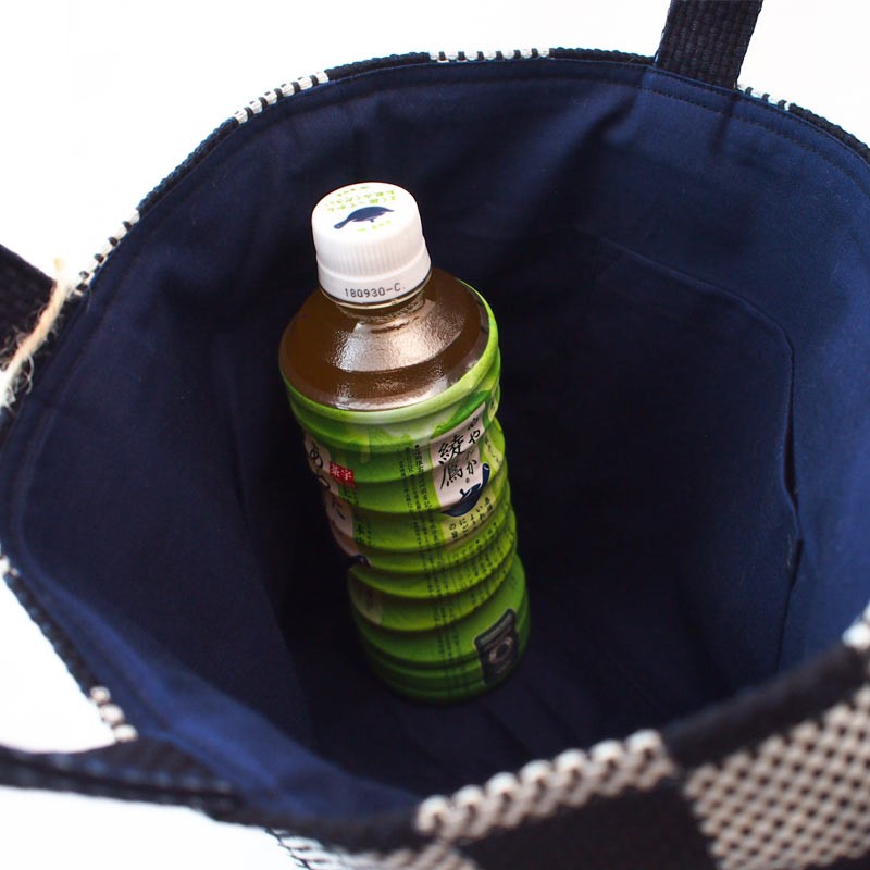 トートバッグ 布 市松模様 刺子織 藍染 秩父紺七 和柄 日本製