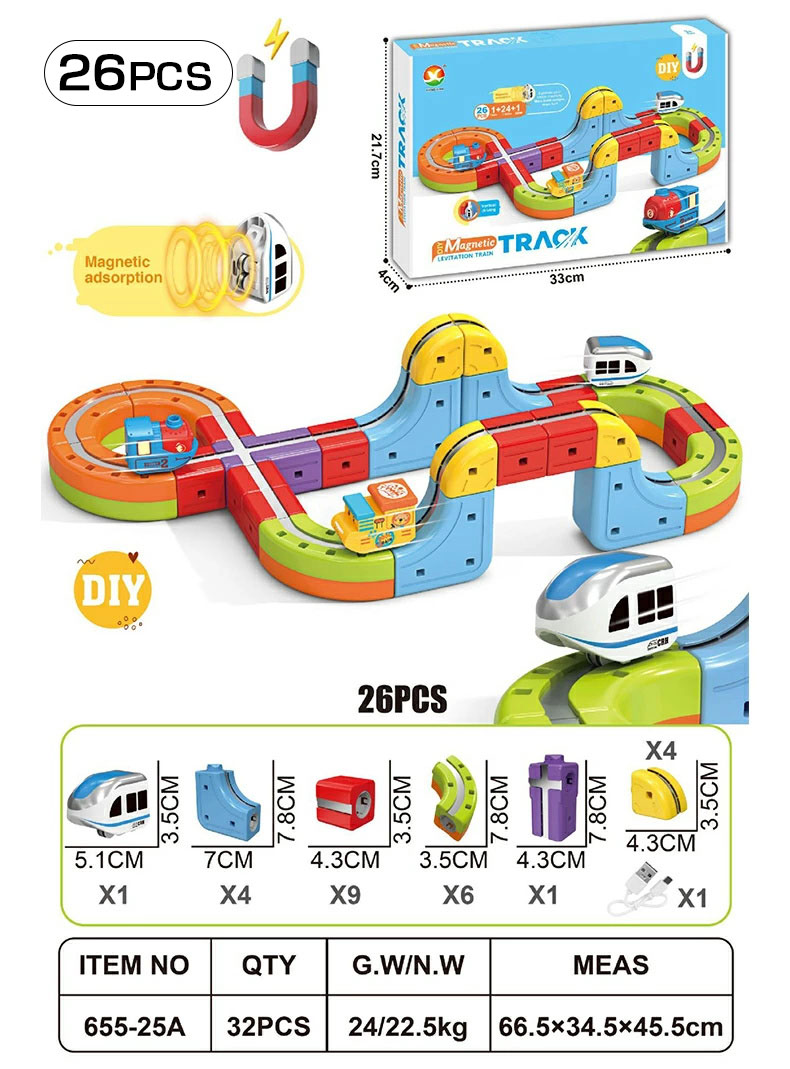 すぐ遊べる4点セット クリスマスプレゼント 2025 キューブ 車 レール セット デラックス