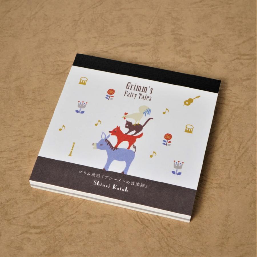 Shinzi Katoh/シンジカトウ スクエアメモ 童話シリーズ イソップ・グリム童話 かわいい ブロックメモ｜kingle｜02