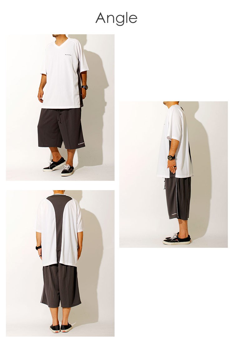 メンズ上下セット半袖トップスショートパンツユニセックス 大きいサイズ メンズ セットアップ 半袖 Tシャツ ショートパンツ