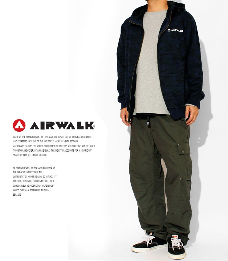 AIRWALK カモフラージュ スキーウェア　メンズLサイズ AIRWALK（エアウォーク） ボリュームネック パーカー メンズ 大きい