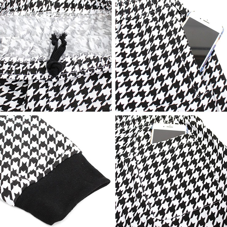 セットアップ メンズ 大きいサイズ ジャージ 上下 千鳥柄 チェック