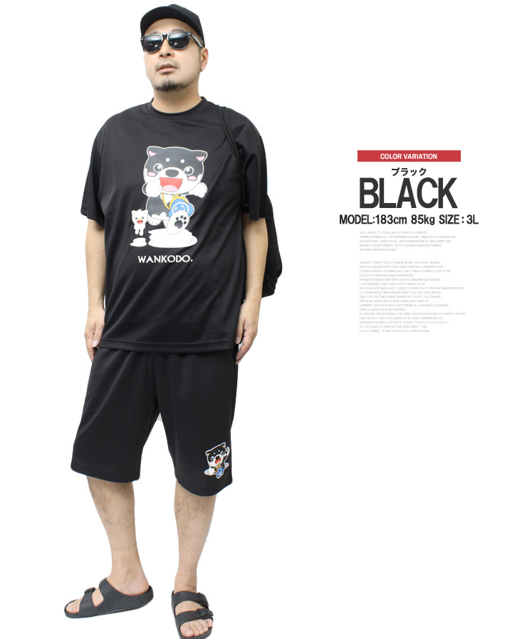 爆買 わんこ堂セットアップ メンズ 大きいサイズ 半袖 Tシャツ