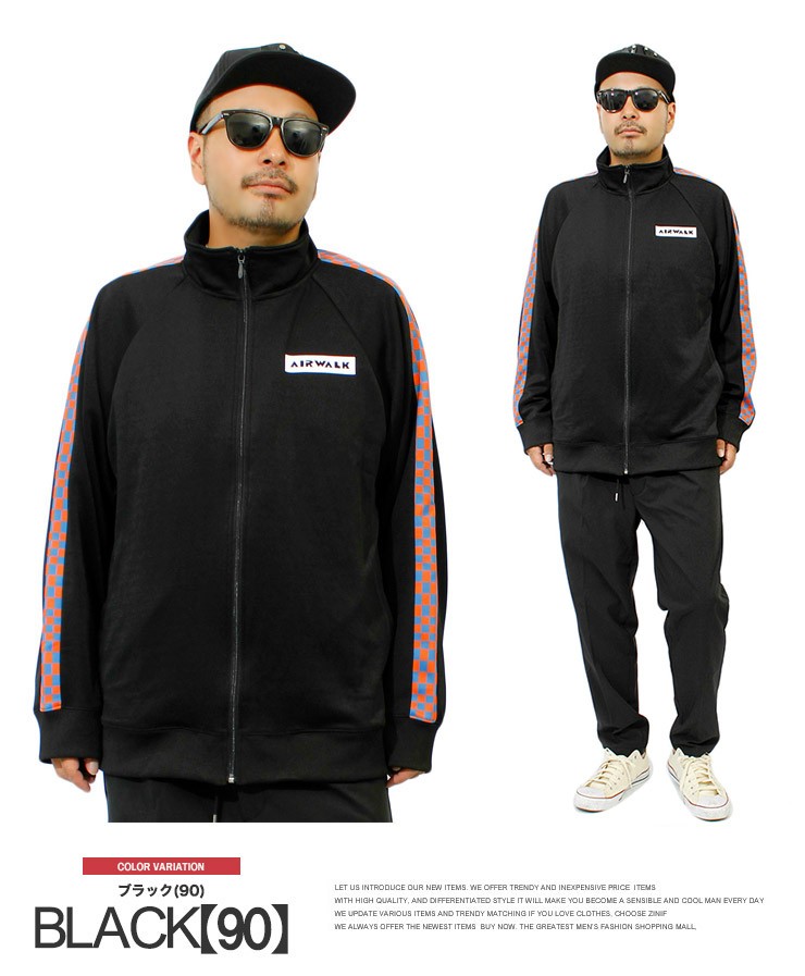 AIRWALK エアウォーク　セットアップ サイズ　L エアウォーク AIRWALK ジャージ メンズ 大きいサイズ チェック ライン