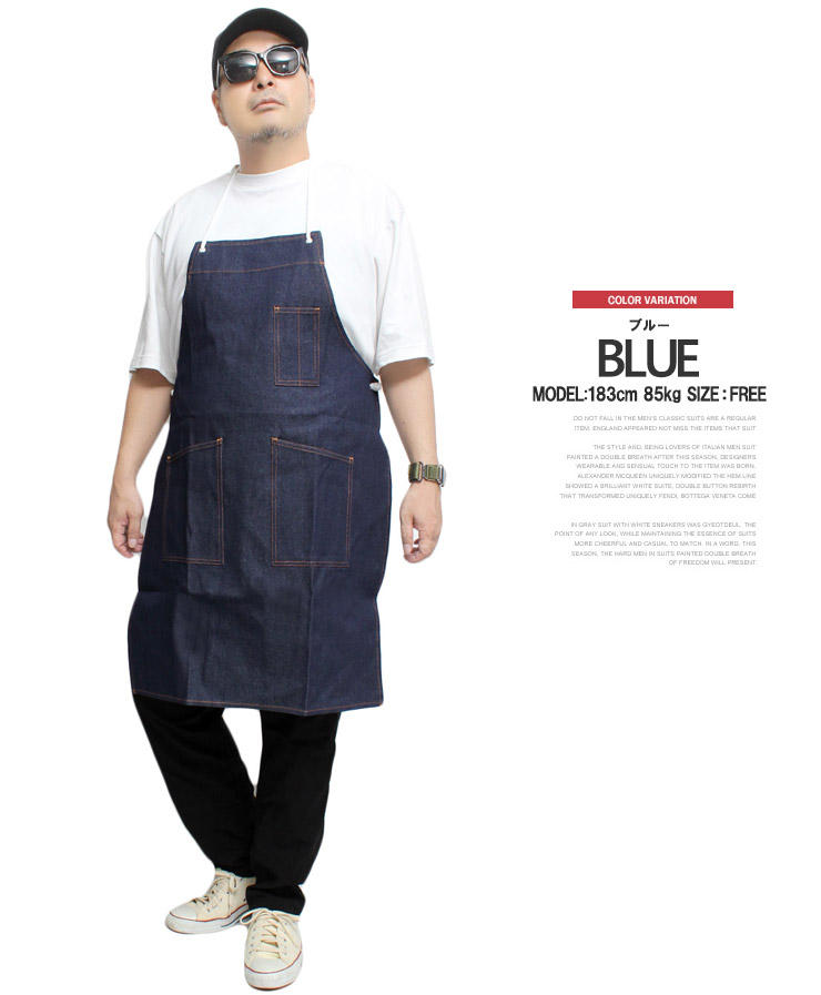 タグ付きRalph Lauren デニムエプロン FREEサイズ　メンズ タグ付きRalph Lauren デニムエプロン FREEサイズ メンズ