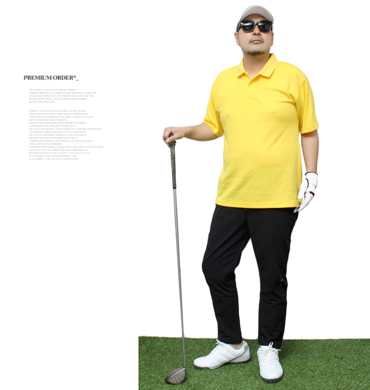 ゴルフウェア メンズ 大きいサイズ ゴルフパンツ アンクルパンツ 綿麻 