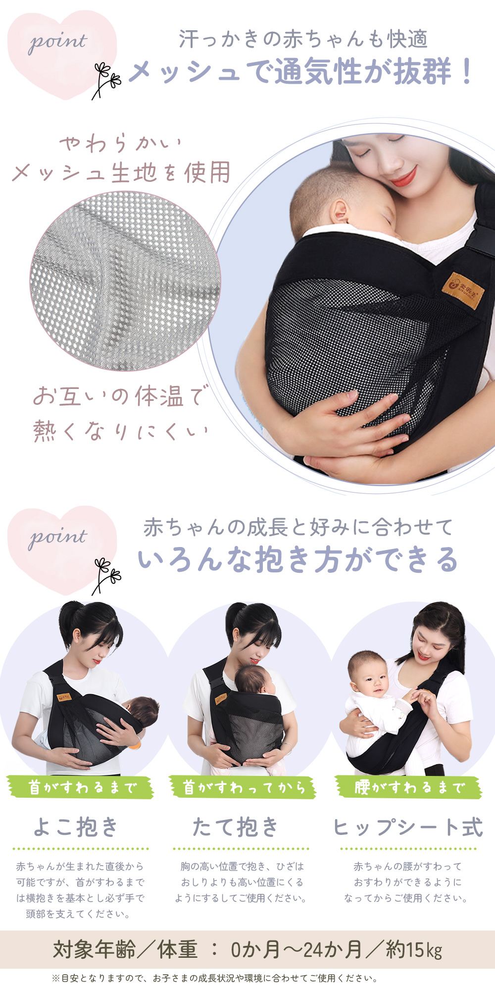 メッシュスリングバッグ グレー Fサイズ(グレー): 300｜業務用