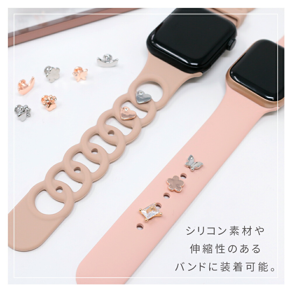 applewatch バンド オプション ピンズ 2個セット おまけ付き