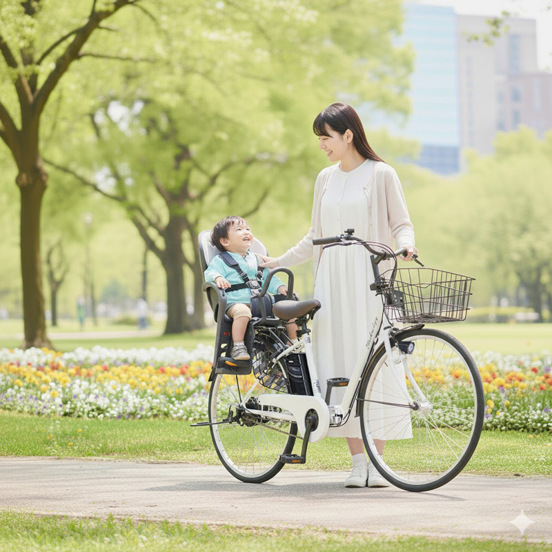 【美品】使用半年✧*。電動自転車26インチ チャイルドシート付 21Technology 3年間の無料補償付 電動アシスト自転車 自転車 電動
