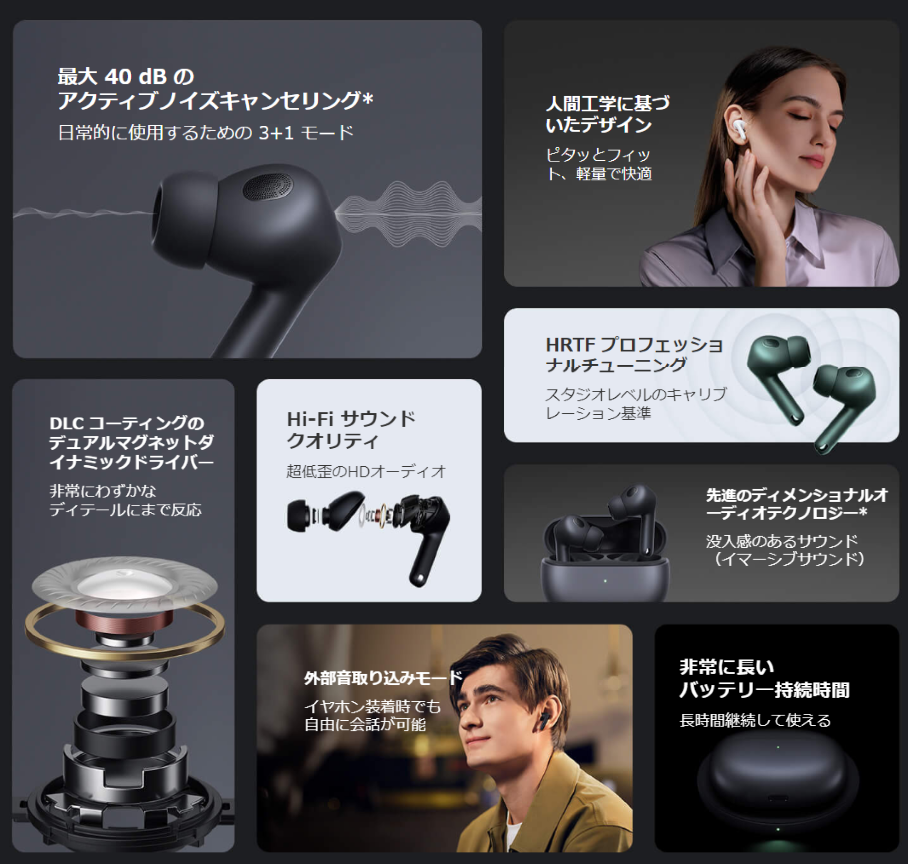 ワイヤレスイヤホン｜Xiaomi Buds 3T Pro bluetooth ノイズキャンセル