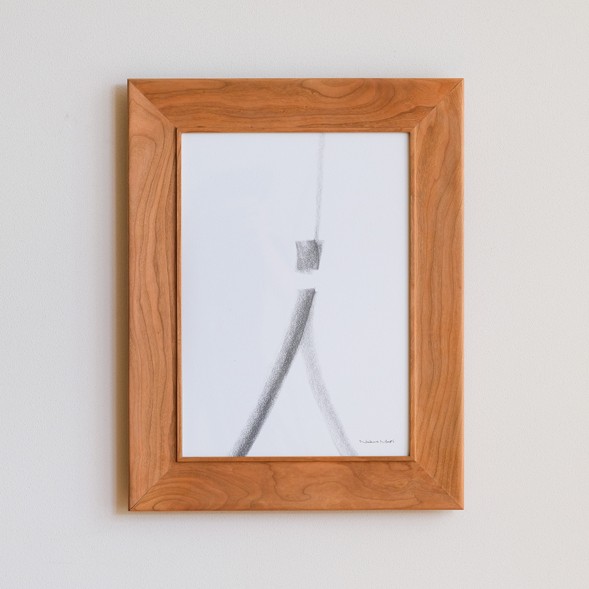 額縁 A3 シンプル ナチュラル コンパクト ミラー ガラス アクリル 木製