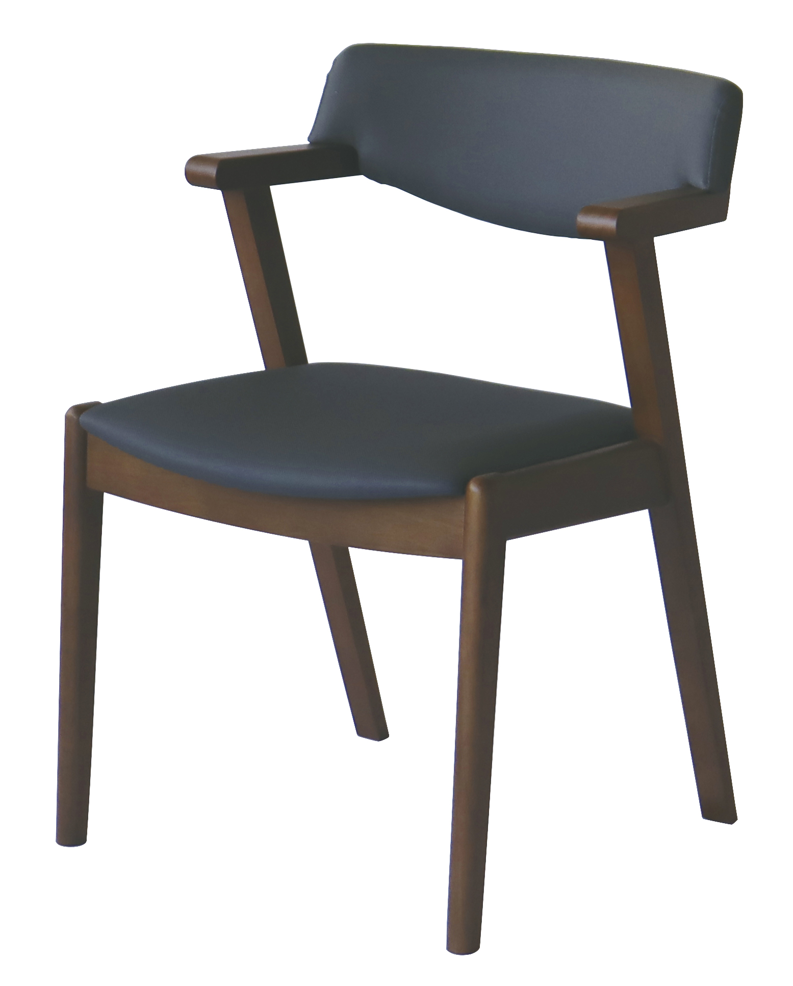 ダイニングチェア 椅子 イス ベル 肘付き ハーフアームチェア シンプル