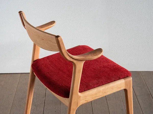 シキファニチア ダイニングチェア ナスビ セミアームチェア 椅子 イス