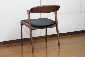ダイニングチェア 椅子 イス ユナ セミアームチェア 受注生産 布