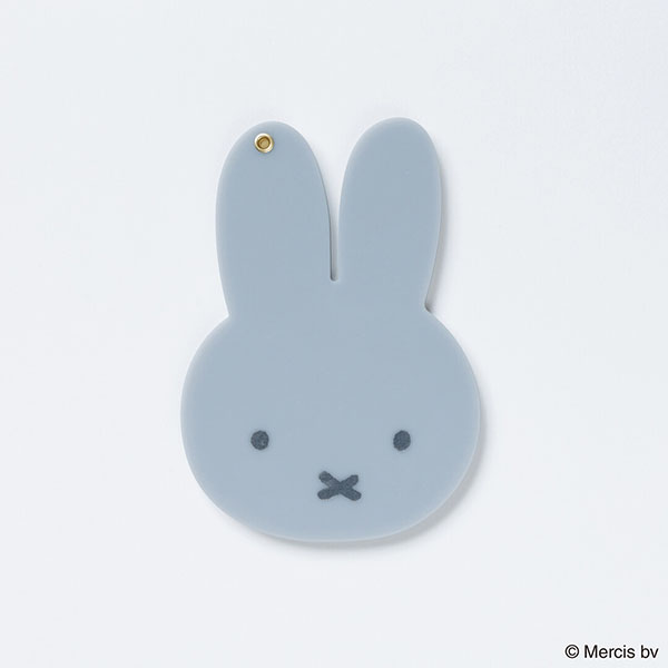 海外販売NG】ミッフィー「MIFFY BASIC FACE／スライドミラー(グレー