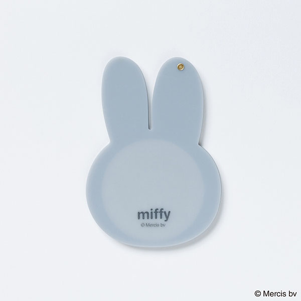 海外販売NG】ミッフィー「MIFFY BASIC FACE／スライドミラー(グレー