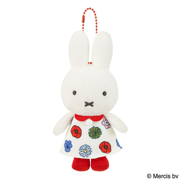 ミッフィー「miffy floral／マスコットキーチェーン 」 : flo-601462