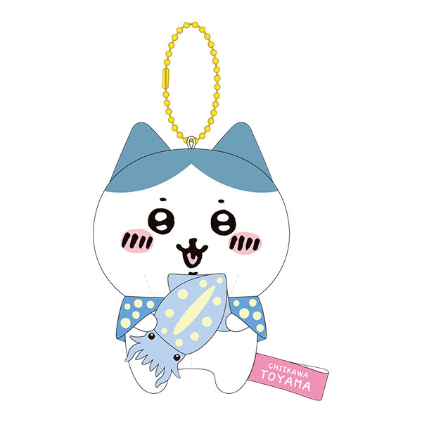 海外販売NG】ご当地ちいかわ 富山限定(ほたるいか)「ぬいぐるみキー