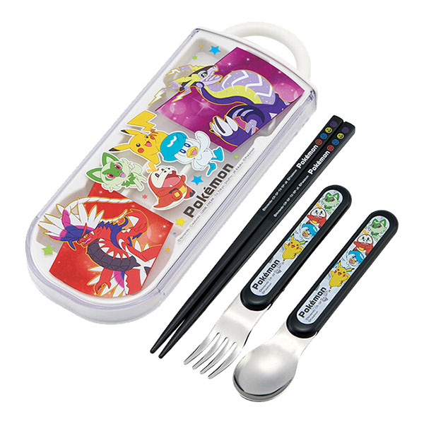 新品 未使用品 ポケモン スライド式トリオセットとピックス12本セット Pokemon（ポケモン） ポケットモンスター「抗菌 食洗機対応 スライド式