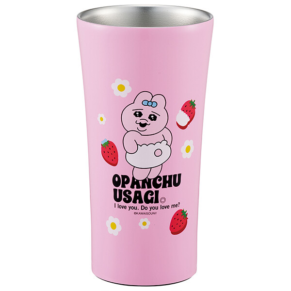 おぱんちゅうさぎ「ストロベリー／ステンレスタンブラー 400ml