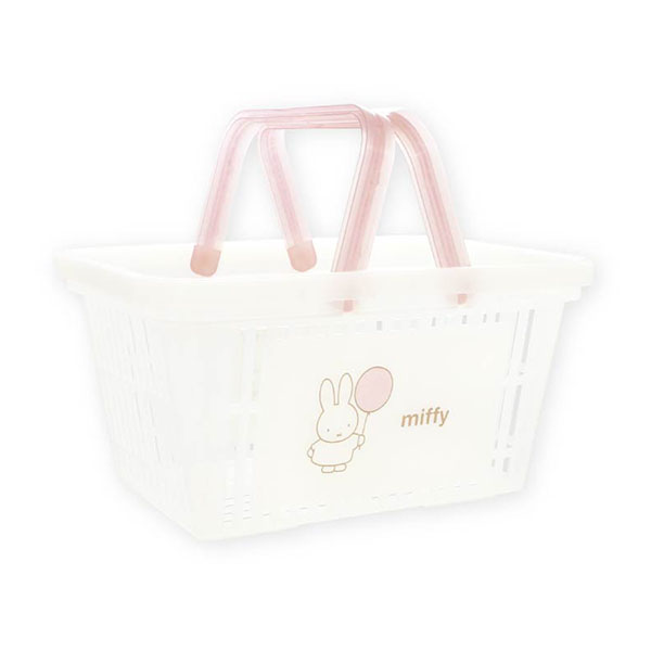 Miffy（ミッフィー） ミッフィー「クリアバスケット(ピンク)」 : 金箔