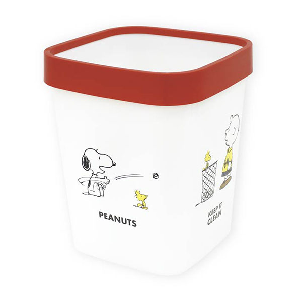 ピーナッツ「ストッパー付ダストボックス(KEEP IT)」の説明