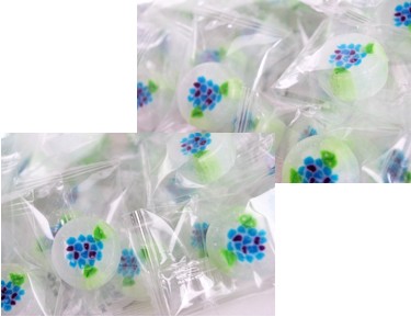 あじさいキャンディ 50個入り×7袋セット　送料無料 あじさい お菓子 粗品 6月 - 12