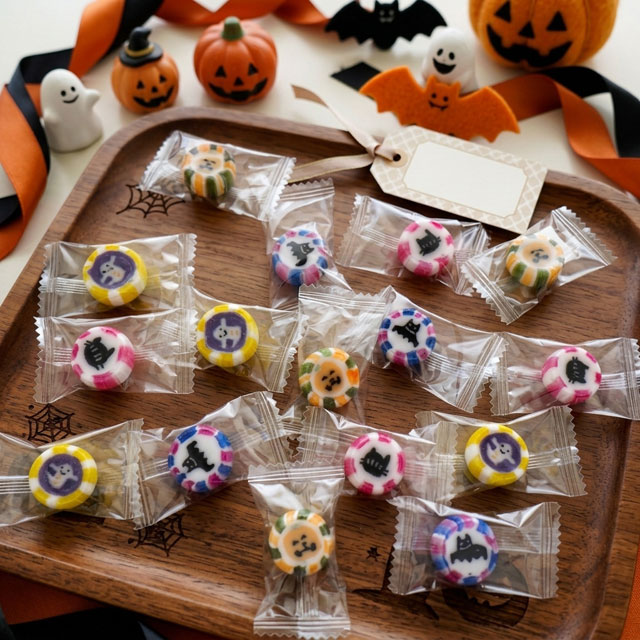 ハロウィン★おばけキャンディ おばけキャンディ 50個入り×7袋セット 送料無料 ハロウィン お菓子