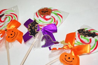 ハロウィン デコレーション ペロペロキャンディ 4種×各1本 お菓子 