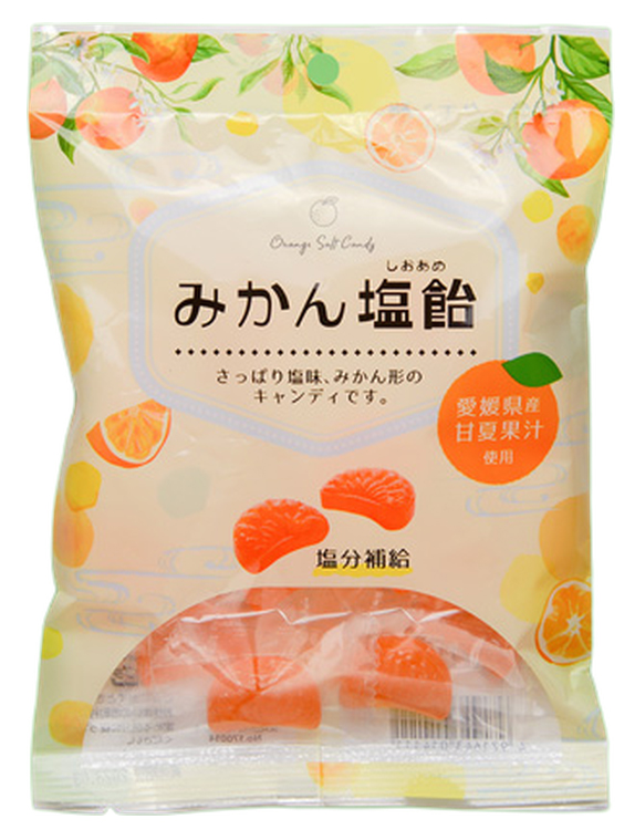 みかん塩飴（夏みかん味） 1袋110g入り 個包装 愛媛県産甘夏果汁使用