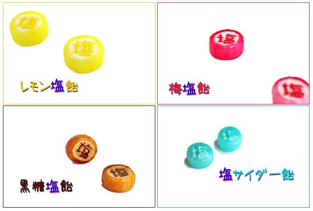 塩飴パック1袋6個入り×1袋　４種の味ミックス - 16
