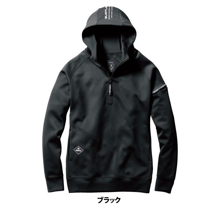 バートル17V BURTLE BURTLE（バートル） 作業服 作業着 4067 ハーフジップフーディ S-XXL