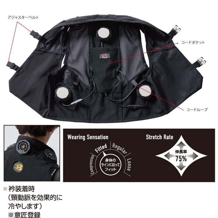 BURTLE（バートル） 即日発送 作業服 作業着 ペルチェ IC101S アイス
