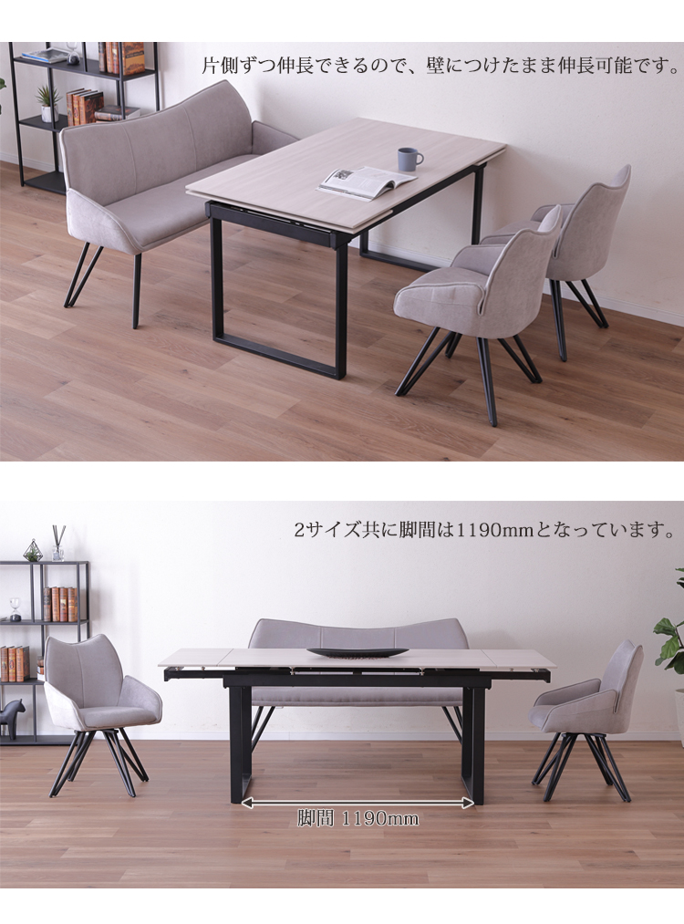 4点セット レール&T-01【開梱設置便】 レール両側伸長テーブル+T-01