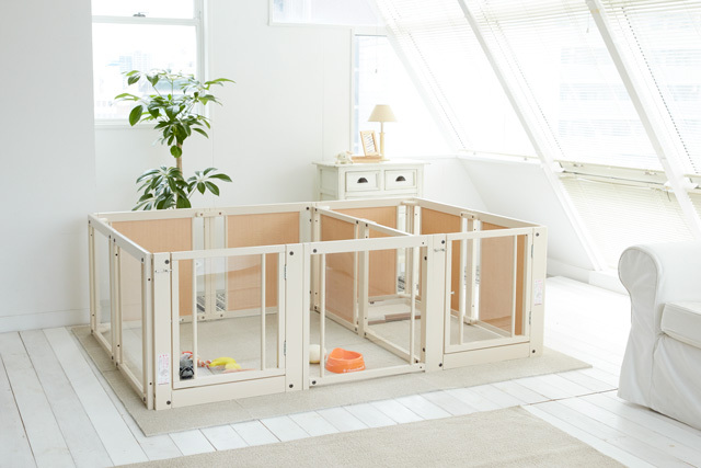 Kiinus（キーヌス） [サークルプラスツードアF60XLpアクリル] 小型犬用