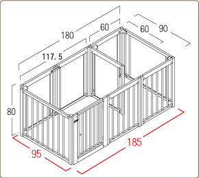 ペットサークルプラスF80Lpサイズ